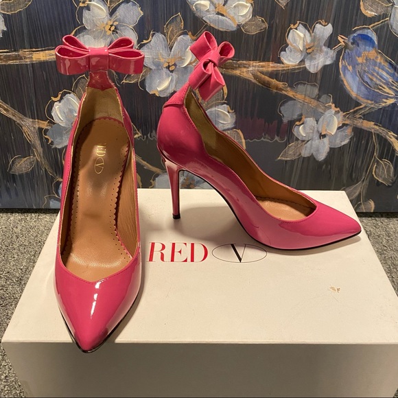 RED Valentino | Shoes | New Red Valentino Bow Back Pumps In Fuchsia Size  355 | Poshmark